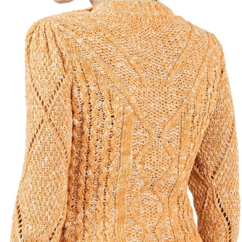 Faherty Button Shoulder Samson Sweater Medium - Picture 3 of 9